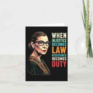 Cartão Rbg Quando A Injustiça Se Torna Resistência À Lei