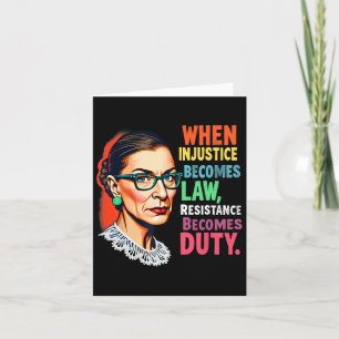 Cartão Rbg Quando A Injustiça Se Torna Resistência À Lei