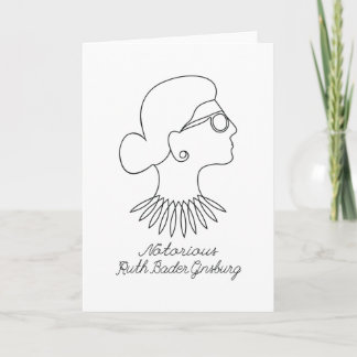 Cartão RBG Ruth Bader Ginsburg