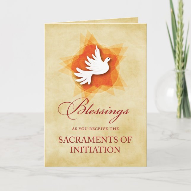 Cartão RCIA Confirmation and Communion Congratulations (Frente)