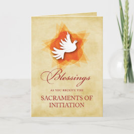 Cartão RCIA Confirmation and Communion Congratulations