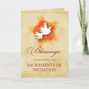 Cartão RCIA Confirmation and Communion Congratulations
