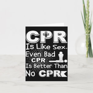 Cartão Rcp Como Rcp Ruim Melhor Do Que Nenhum Humor Piada