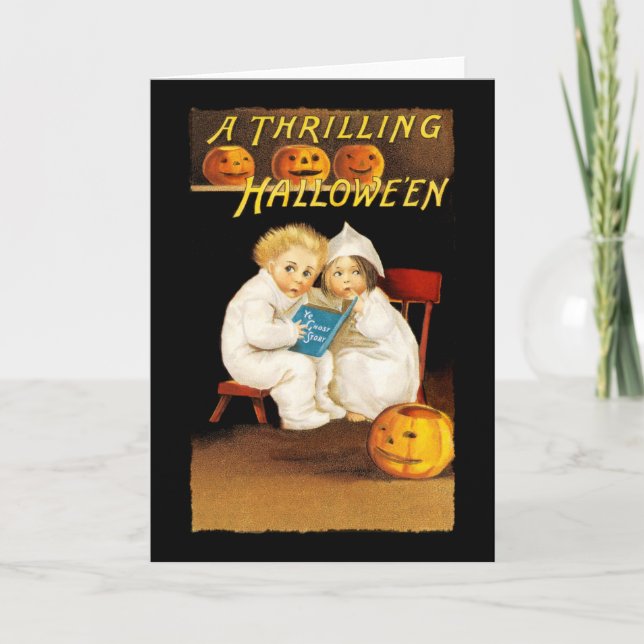 Cartão Read a Scary Story (Frente)