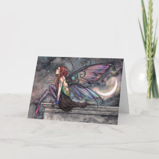Cartão Ready for Flight Fairy Fantasy Art Illustration
