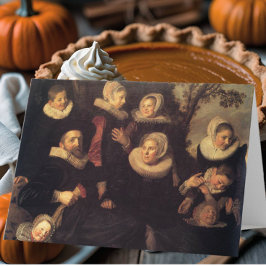 Cartão Reagrupamento familiar renascentista pintura em re