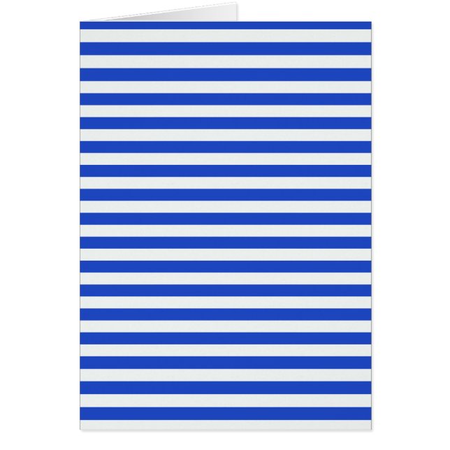 Cartão Real Blue Combination Stripes por Shirley Taylor (Frente)
