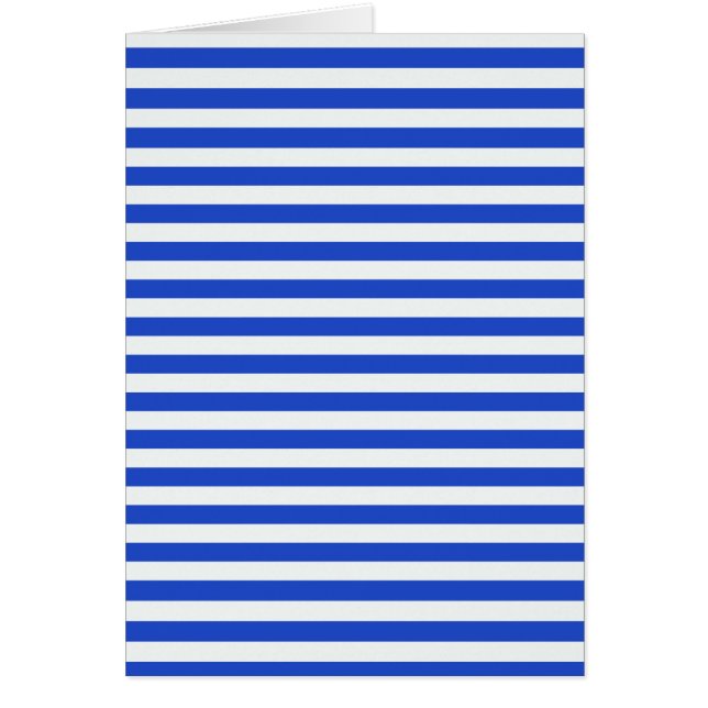 Cartão Real Blue Combination Stripes por Shirley Taylor (Frente)