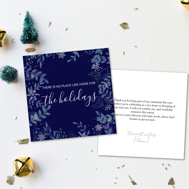 Cartão Real estate Happy holidays Christmas greeting  (Criador carregado)