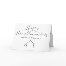 Real Estate Happy Home Anniversário Realce de Cinz