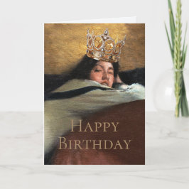 Cartão Realeza é Tão Chique Feliz Aniversário