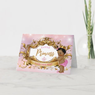 Cartão Realeza Étnica Princesa Rosa & Dourado Elegante