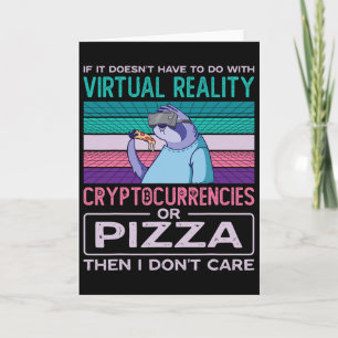 Cartão Realidade Virtual Vr Realidade Aumentada Ar Pizza