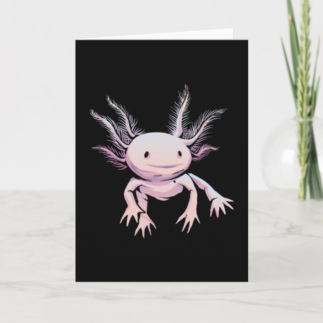 Cartão Realistic Axolotl Animal (Frente)