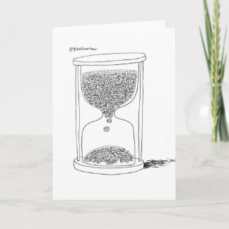 Cartão Reaper Hourglass Greetings Card