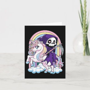 Cartão Reaper Ridi Gótico Cute Halloween Grim Reaper Kawa