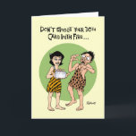 Cartão Reassuring 30th Birthday<br><div class="desc">Funny 30th Birthday Greeting Card for male</div>