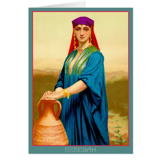 Cartão Rebekah no poço (Frente)