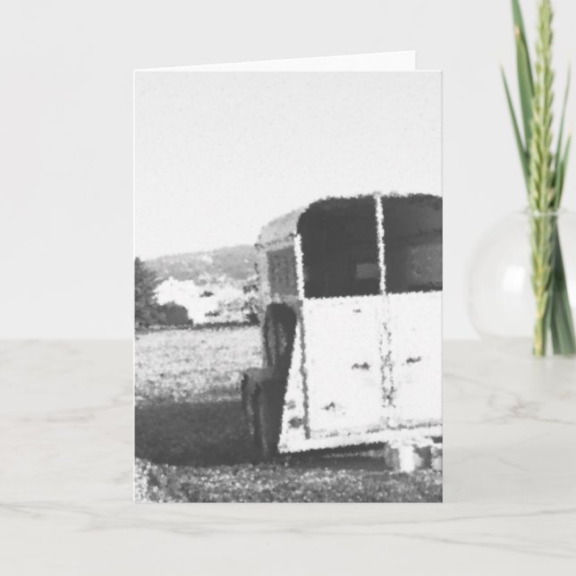 Cartão Reboque em jardins de Isabelle (Frente)