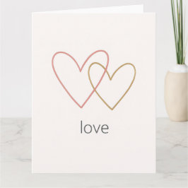 Cartão Recado Minimalista do Dia dos Namorados