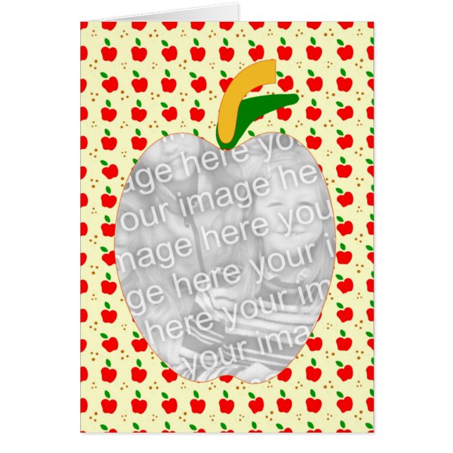 Cartão Receita da torta de Apple da avó (Frente)