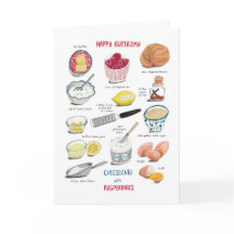 Receita de cheesecake de aniversário vermelho e am