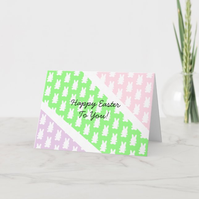 Cartão Receita de Felzs pascoa personalizados e ovos devo (Frente)