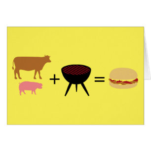 Cartão Receita do hamburguer do bacon