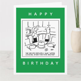 Cartão Receita Enviada Passe Após Cartoon de Cozinhar