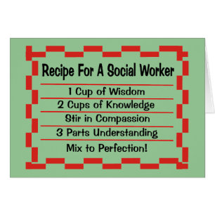 Cartão Receita para um assistente social