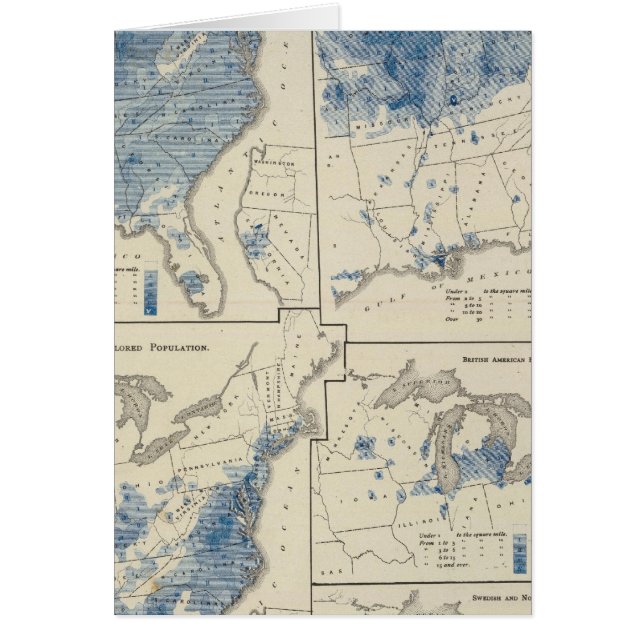 Cartão Recenseamento da população dos Estados Unidos (Frente)