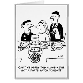 Cartão Recepção de casamento Bridegroom tem uma correspon