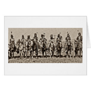 Cartão Recepção indiana do presidente Chester A. Arthur