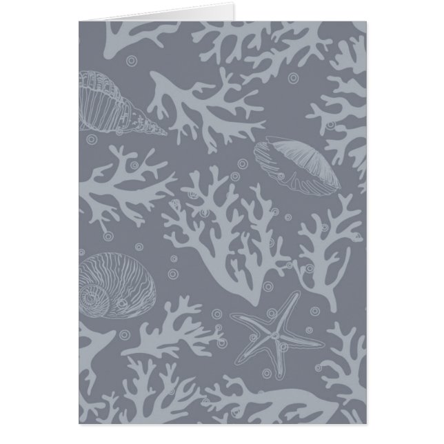 Cartão Recife de corais do estilo do hipster (Frente)