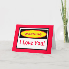 Cartão Recolha de Aviso Engraçado