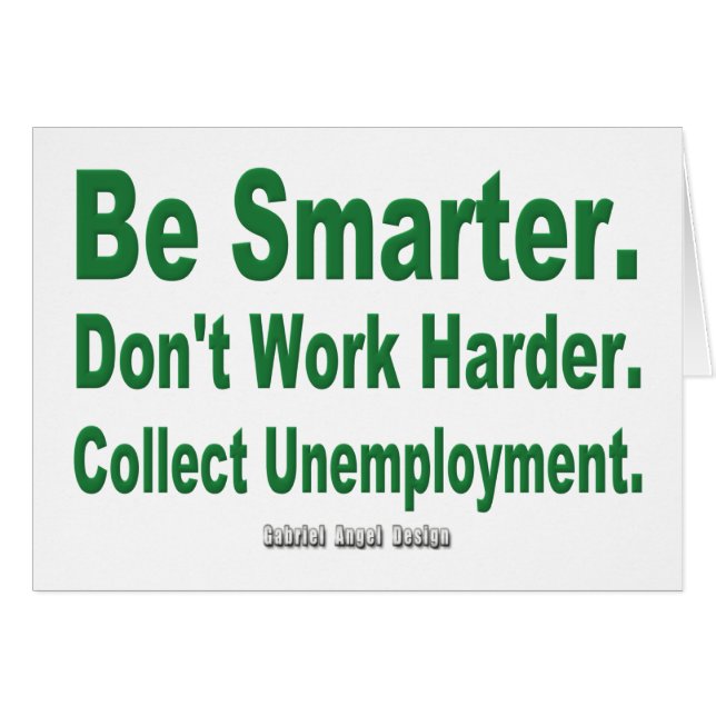 Cartão Recolher Desemprego (Frente Horizontal)