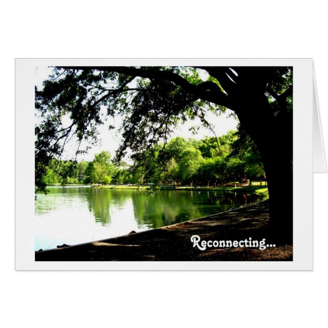 Cartão Reconectar com você enriqueceu minha vida (Frente Horizontal)