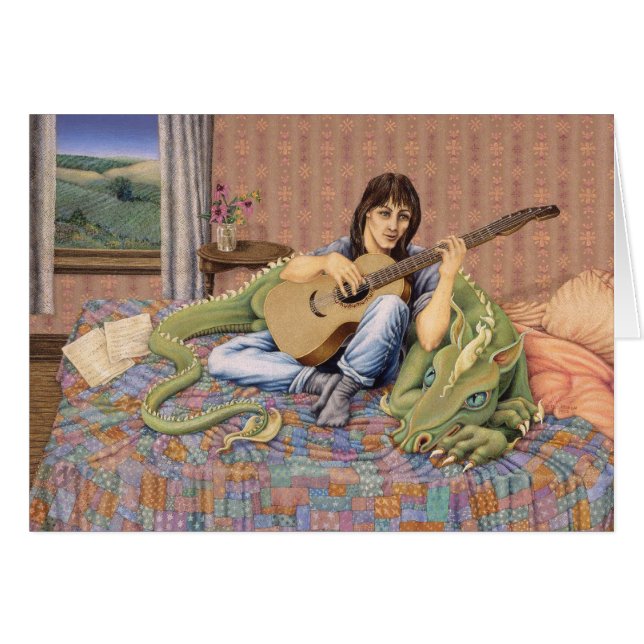 Cartão Reconfortante o animal, por Darlene P. Coltrain (Frente Horizontal)