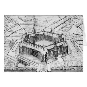 Cartão Reconstrução da abadia de Theleme