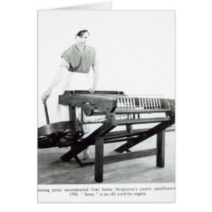 Cartão Reconstrução do Jenny de giro de Hargreaves '