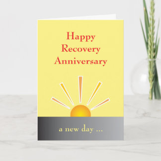 Cartão Recovery Anniversary Card