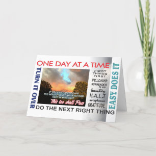 Cartão recovery slogans aniversary card  16rev