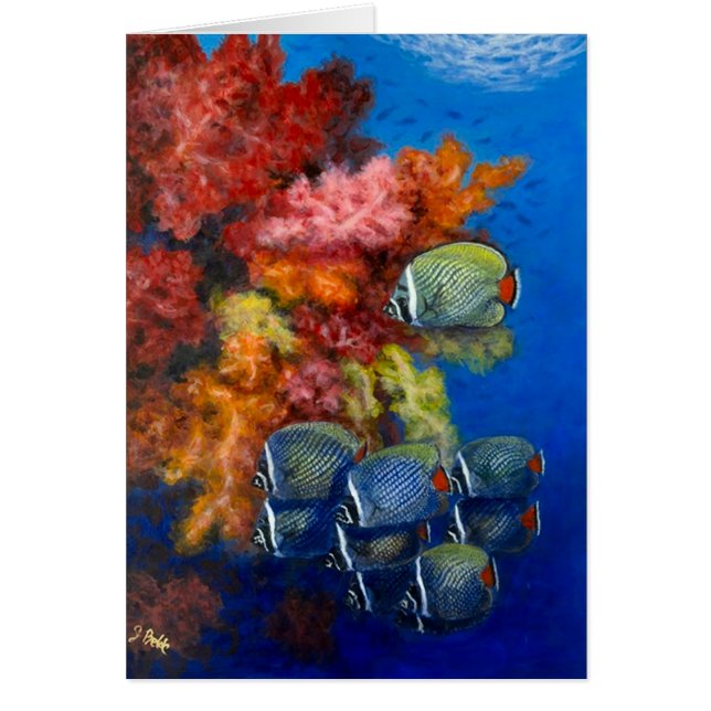 Cartão Reculated BBF com corais macios (Frente)