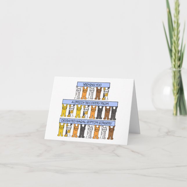 Cartão Recuperação de Cirurgia Nasal Desviada (Frente)