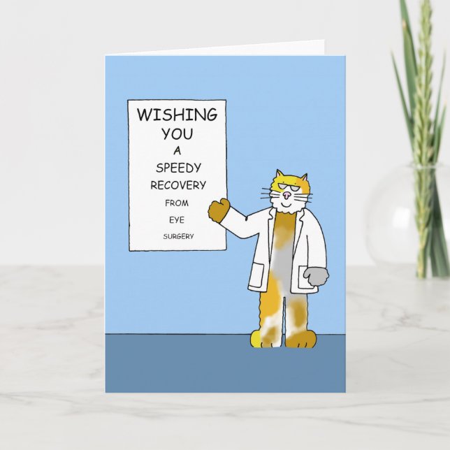 Cartão Recuperação rápida da cirurgia ocular (Frente)