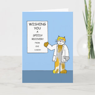 Cartão Recuperação rápida da cirurgia ocular