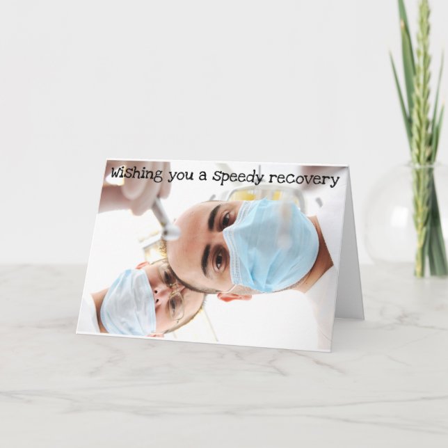 Cartão Recuperação rápida de vasectomia (Frente)