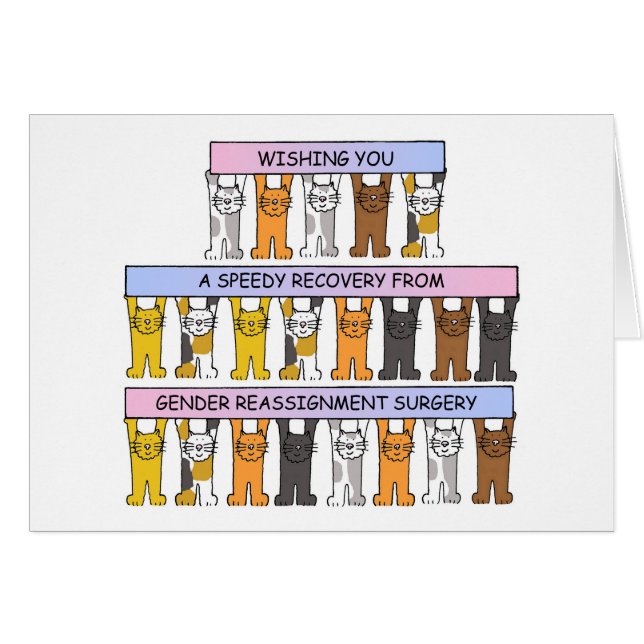 Cartão Recuperação rápida do reafectação do género (Frente Horizontal)