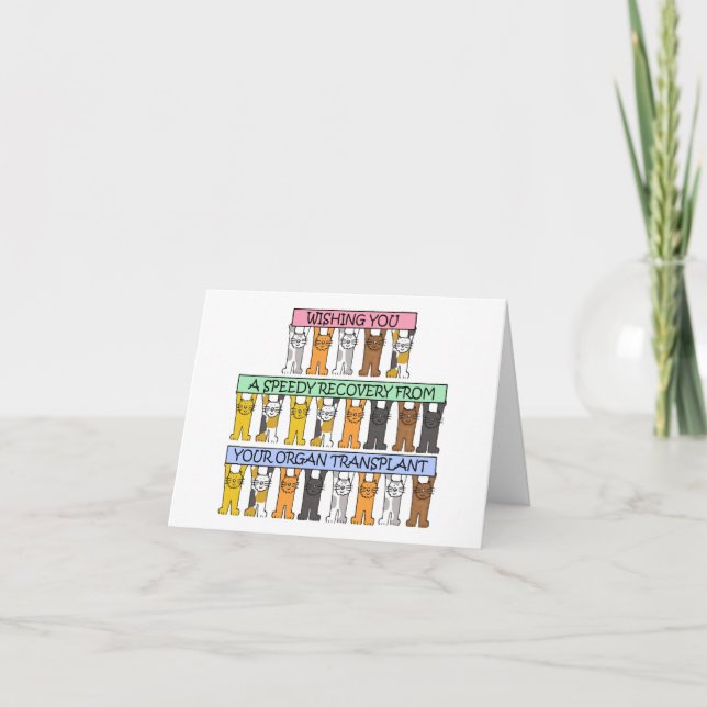 Cartão Recuperação rápida do transplante de órgãos (Frente)