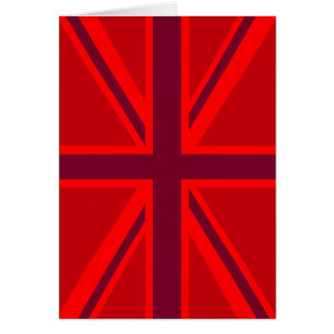 Cartão Red Accent Union Jack Design